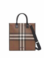Thumbnail for your product : Burberry Check-Pattern Tote Bag