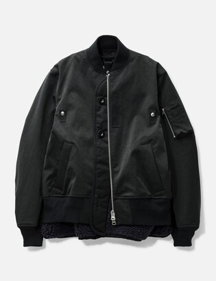ジャケット・アウター Sacai Faux Suede Mix Blouson size3 Faux Suede Mix Jacket – La Garçonne