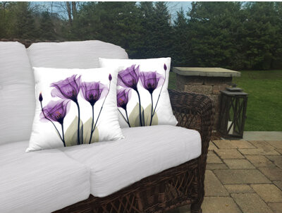 Laural Home Gentian Hope Gentian Hope Indoor/Outdoor Throw Pillow