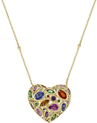Effy 14K White Gold Ruby and Diamond Heart Pendant, 0.74 TCW –  effyjewelry.com