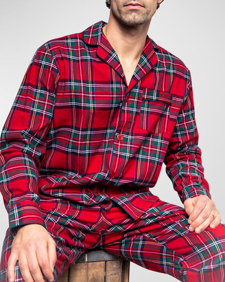 Petite Plume Men's Tartan Plaid Pajama Set - ShopStyle