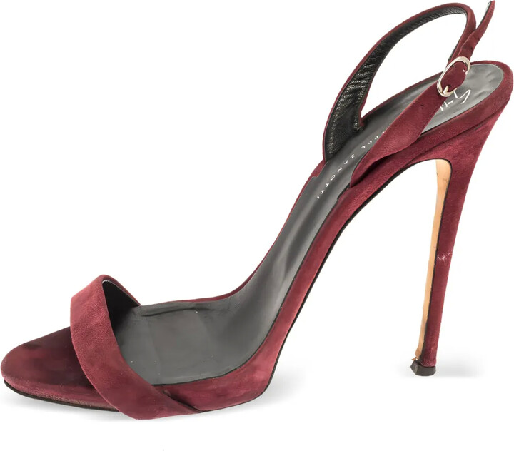 Giuseppe Zanotti Vintage 130mm Suede Slingback Sandals