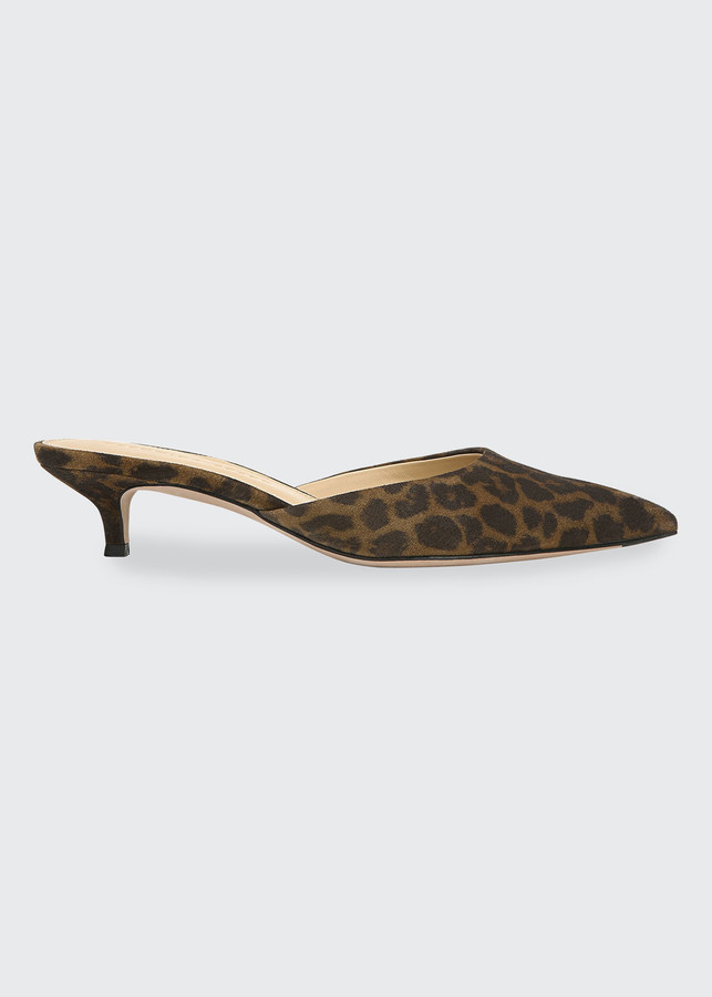 Veronica Beard Fatina Leopard KittenHeel Pumps ShopStyle