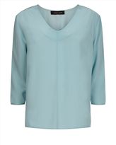 Thumbnail for your product : Jaeger Silk V-Neck Top