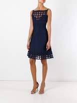Thumbnail for your product : Herve Leger sheer detail flared dress