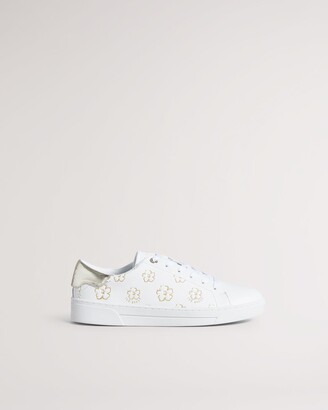 White And Gold Trainers | ShopStyle