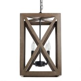 Thumbnail for your product : Brown Wood and Iron 4 Light Valencia Chandelier