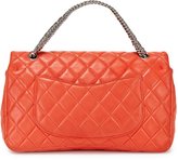 Thumbnail for your product : Chanel Orange Quilted Lambskin Double Flap Bag