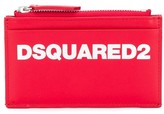 Thumbnail for your product : DSQUARED2 Leather Zip Purse With Multiple Slip Pockets