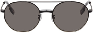 Kenzo Black Smoke Aviator Sunglasses