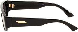 Bottega Veneta Black Shield Sunglasses