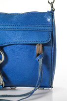 Thumbnail for your product : Rebecca Minkoff Blue Leather Silver Chainlink MAB Morning After Shoulder Handbag