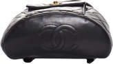 Thumbnail for your product : Chanel Black Lambskin Leather Quilted Backpack, Never Carried