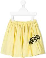 Thumbnail for your product : Moschino Kids spray paint logo print skirt