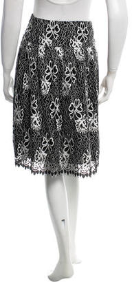 Anna Sui Lace A-Line Skirt