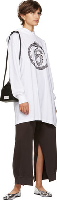 MM6 MAISON MARGIELA White Oversized Hooded Minidress