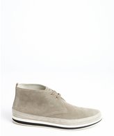 Thumbnail for your product : Prada Sport stone suede and jute chukka boots