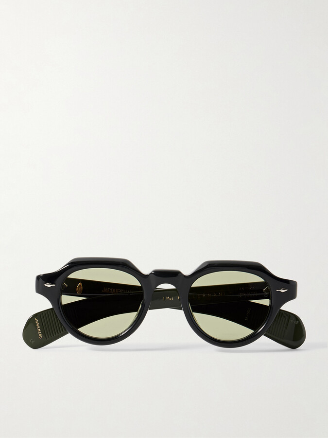 Jacques Marie Mage Kellerman Round-frame Acetate Sunglasses - Black