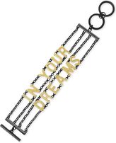 Thumbnail for your product : BCBGeneration Gold-Tone and Hematite-Tone In Your Dreams Toggle Bracelet