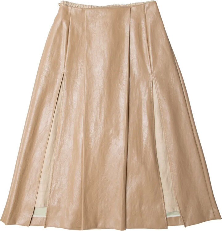 Muller of Yoshio Kubo Split-Front Pleated Skirt