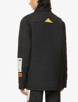 Thumbnail for your product : Heron Preston x Caterpillar logo-embroidered woven coach jacket