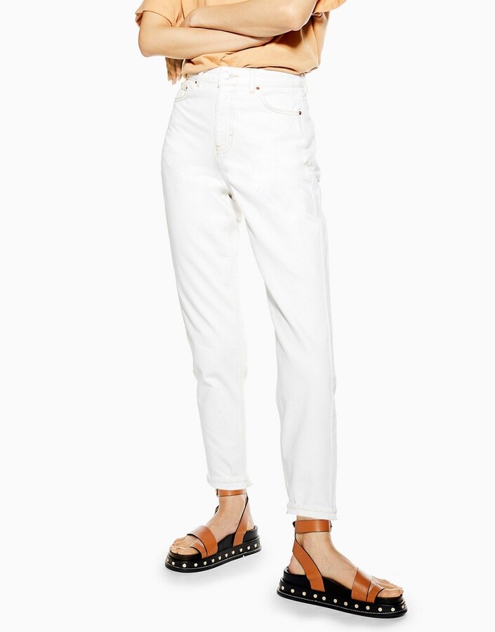 Topshop White Women's Jeans | ShopStyle