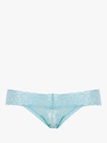 Thumbnail for your product : Passionata Crazy Lace Thong, Ice Blue