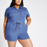 plus size denim jumpsuit uk