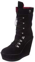 Thumbnail for your product : Cesare Paciotti Suede Wedge Boots