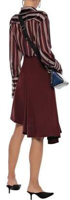 Marni Asymmetric Ruffled Silk-crepe Skirt