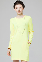 Thumbnail for your product : Scoop Neck Yellow Dress