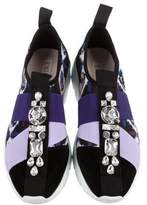 Thumbnail for your product : Emilio Pucci Embellished Slip-On Sneakers