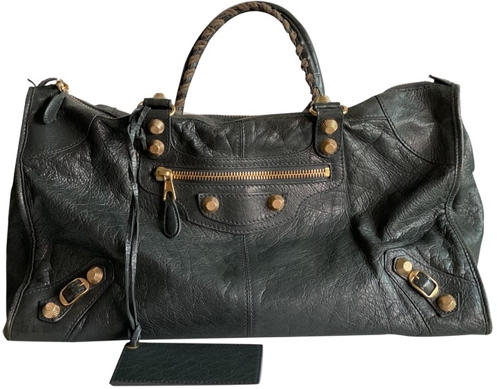 navy leather handbags