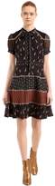 Thumbnail for your product : Coach Penguins Print Silk Cady Dress