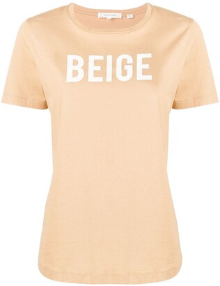 Chinti and Parker 'beige' crew-neck T-shirt