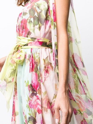 Blumarine Floral Floor-Length Gown