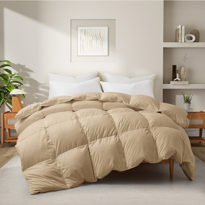 UNIKOME 360 Thread Count Extra Warmth White Goose Feather & Down Comforter
