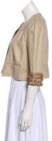 Thumbnail for your product : Diane von Furstenberg Embellished Linen Jacket Tan Embellished Linen Jacket