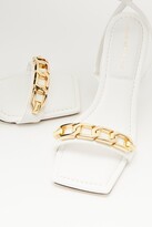 white single strap sandals