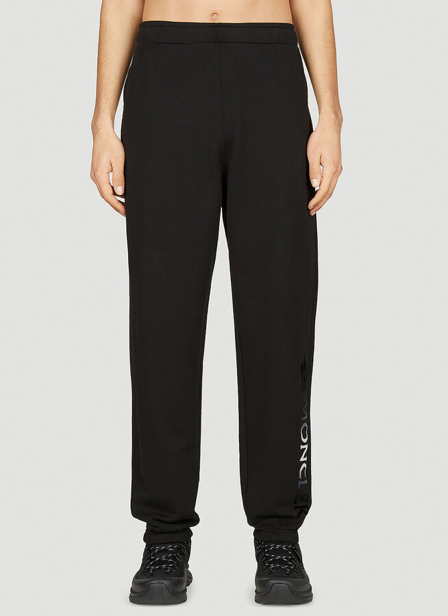 Moncler Logo Print Track Pants - Man Track Pants Black L