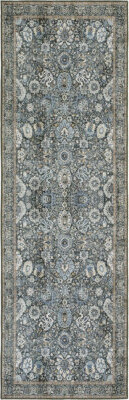 Bungalow Rose Private Green Vintage Rug