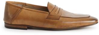 Reiss Yonder - Leather Penny Loafers in Tan