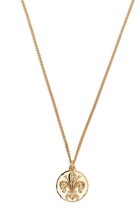 Thumbnail for your product : Emanuele Bicocchi Lily coin pendant necklace