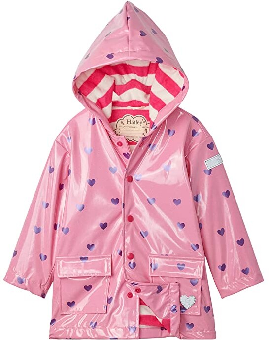 girls lined rain mac