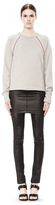 Thumbnail for your product : Alexander Wang Melange Fleece Crewneck Pullover With Rib Detail