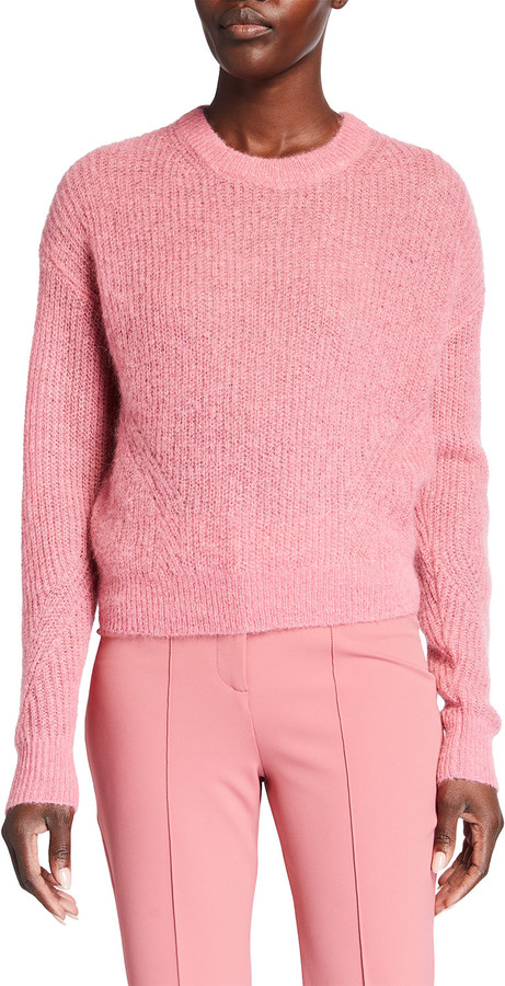 veronica beard melinda crew neck sweater