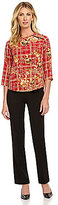 Thumbnail for your product : Investments Printed Zip-Back Popover Top