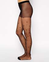 Thumbnail for your product : ASOS 20 Denier All Over Heart Design Tights