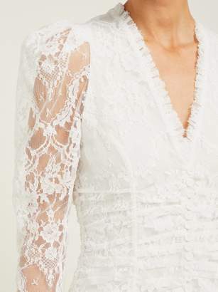 Erdem Annalee Cotton-blend Chantilly-lace Gown - Womens - White