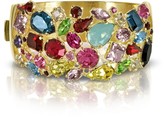 Thumbnail for your product : Forzieri Gold Plated Metal Bangle w/Crystals